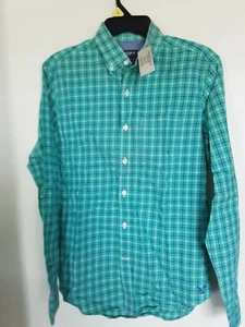 CAMISAS HOMBRE AMERICAN EAGLE OUTFITTERS VERDE CUADROS CALCE ATLÉTICO TALLA S, L - Imagen 1 de 7