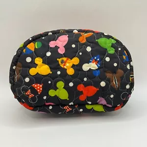 Hong Kong Disneyland gesteppte bunte Mickey Mouse Reißverschluss Reisetasche schwarz selten - Bild 1 von 12