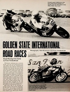 1971 Golden State International Road Races Vintage Motorcycle Racing Article - Picture 1 of 2
