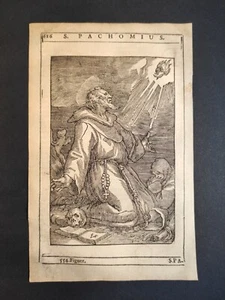 S. Pachomius, 't Schat der zielen, Bloemaert, van Sichem, Stampa 1648 - Picture 1 of 5