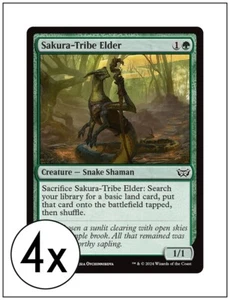4x Sakura-Tribe Elder, Duskmourn Commander, Magic MTG NM - Picture 1 of 1