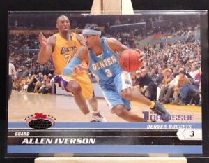 2007/08 Stadium Club #33 Allen Iverson vs Kobe Bryant 1st day issue 842/1999