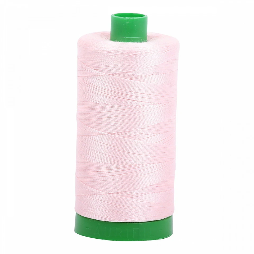 Aurifil Mako 40 wt Cotton Thread - 1094 yds - Pale Pink - Image 1 of 1