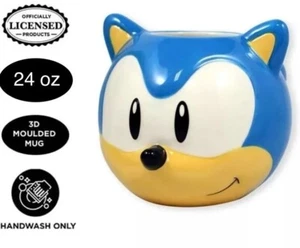 Neu Sega Sonic The Hedgehog geformter Keramik Kaffeebecher Sammleredition 24 Unzen - Bild 1 von 6