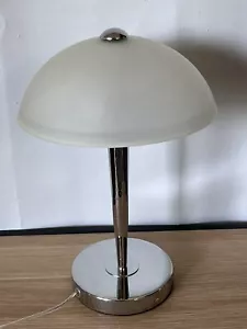 Lampenschirm Chrom matt Art Deco Lampe funktionstüchtig - Bild 1 von 13