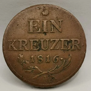 1 KREUZER 1816 A VIENNE FRANCOIS I AUTRICHE / AUSTRIA - Imagen 1 de 3