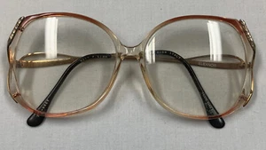 Oversized Retro Tri By Grey Eleanor Eyeglasses Frame Acrylic  Gold Tone - Picture 1 of 8