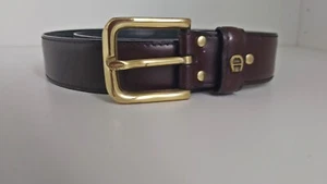 Damen Aigner Ledergürtel 95 cm sehr guter Zustand, goldene Schnalle, rotbraun - Bild 1 von 7