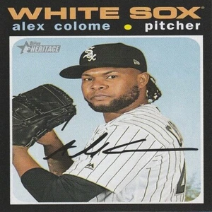 Alex Colome (White Sox) 2020 Topps MLB Heritage Series Card - Card Number 377 - Picture 1 of 2