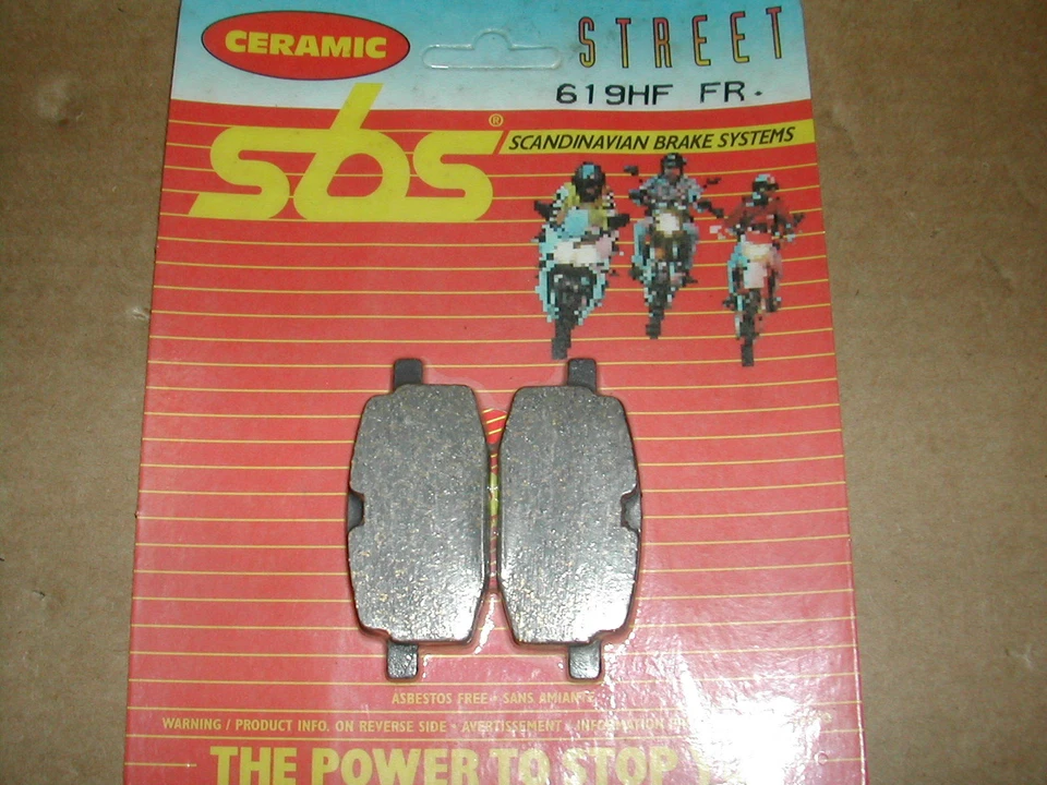 PASTIGLIE FRENO YAMAHA / PGO / ADLY / ITALJET --- SBS 619HF - Immagine 1 di 1