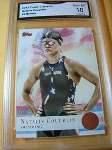 NATALIE COUGHLIN SCHWIMMEN 2012 TOPPS US OLYMPICS BRONZE # 9 GRADED 10 L@@K - Bild 1 von 1