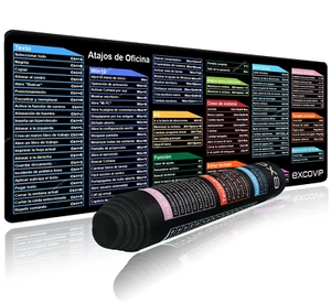 Spanish Office Española Shortcuts - Desk Pad / Mouse Pad Large 800x300 (32"x12") - Picture 1 of 7