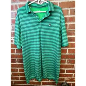 Herren STRAIGHT DOWN Kurzarm Golf Poloshirt grün gestreift Größe XL - Bild 1 von 7