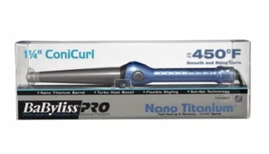 BaBylissPRO 11/4" ConiCurl Nano Titanium Curling Iron BABNT125TBN - NEW - Picture 1 of 4