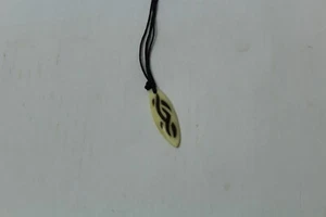 surfboard bone style necklace pendant tribal design 2 inches - Picture 1 of 6