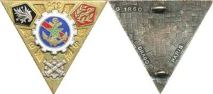 412th Service Battalion, Enamel, Relief, Silver Guilloche, Drago 1860 (1803) - Picture 1 of 1
