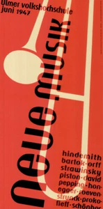 Otl Aicher VHS-Ulm NACHDRUCK-Plakat "Neue Musik" HfG / Grafik / Design - Picture 1 of 1