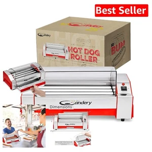 Commercial-Grade Hot Dog Grill Machine - 6-Sausage Capacity, Safe Cover Included - Picture 1 of 8