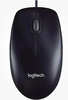 Logitech Wired M90 Mouse - Corded Black USB Mouse - Image 1 of 4