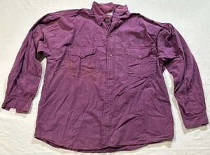 Gitano Size XL Long Sleeve Button Up Shirt Purple READ - Picture 1 of 12