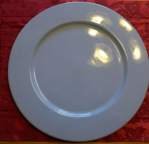 4 große blaue Speiseteller Ø 31 cm NEU + UNBENUTZT flache Essteller Platzteller - Bild 1 von 2