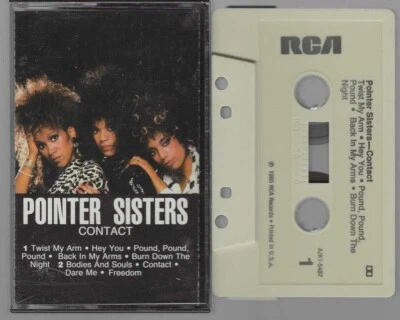 Pointer Sisters Contact (Cassette, 1985 RCA) VG Cond. - Image 1 of 3