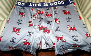 "BRIEF BOXER LIFE IS GOOD PARA HOMBRE ""ROCKET SANTA"" DIVERTIDA ESCENA NAVIDEÑA..(M) - Imagen 1 de 4