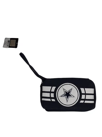 Dallas Cowboys FootBall Team NFL Women's Zip Organizer Wrist Wallet Navy Blue Cover