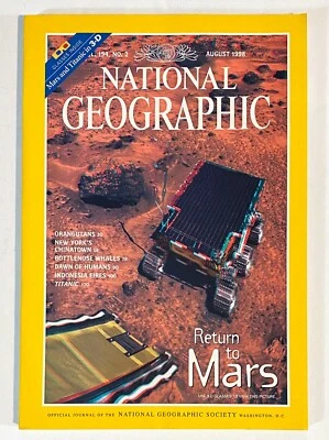 National Geographic Return To Mars Titanic Aug 1998 w 2 Pairs 3-D Glasses Inside - Image 1 of 4