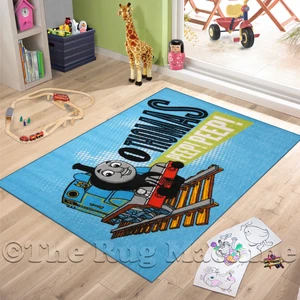 ALFOMBRA DE JUEGO DIVERTIDA PARA NIÑOS THOMAS THE TANK ENGINE 100x150cm ANTIDESLIZANTE Y LAVABLE **NUEVA** - Imagen 1 de 4