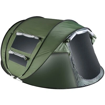 Tienda Pop Up Instantánea para 3-4 Personas Automática Exterior Impermeable Camping Senderismo Tienda Foto 1 de 4
