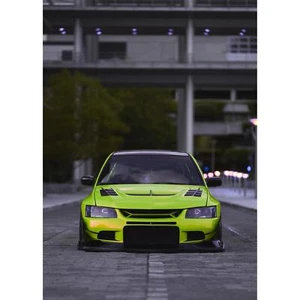 Mitsubishi Evo 9 Automotive Art Print #013 - High Resolution Iconic Wall Decor - Picture 1 of 12