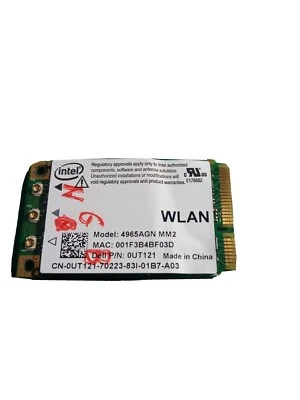 Dell XPS M1530 PP28L WIFI WI-FI WLAN WIRELESS CARD Mini autentico PCI-E - Immagine 1 di 3