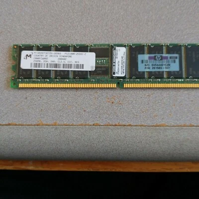 MT18VDDT3272G-265B3 Micron 256MB DDR Registered ECC PC-2100 266Mhz Memory - Image 1 of 4