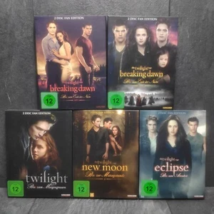 Twilight Sage Teil 1 - 5 Twilight "Biss" Reihe DVD DVDs Mit Pappschuber - Imagen 1 de 14