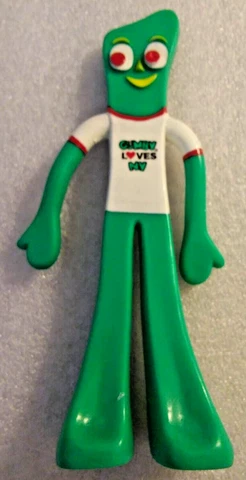 "Gumby Loves NY" / Figure / Always Flexible - Bendable / Posable 5.75" NJ Croce! Cover