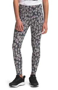 The North Face Kid Mountain Animal Print Leggings Vanadis Grey Leopard Print Med - Picture 1 of 2