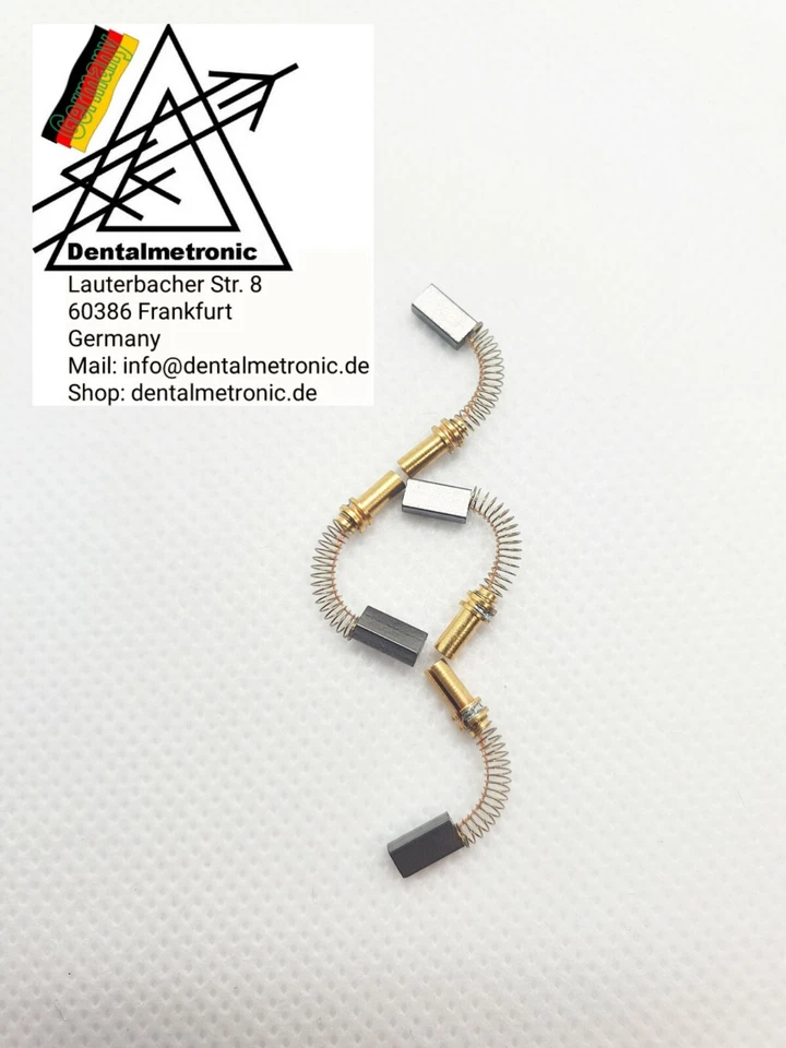 4 Carbon Brush fit for Kavo K9/188/190/191/192/193/196/200 Motor Made in Germany - Image 1 of 1