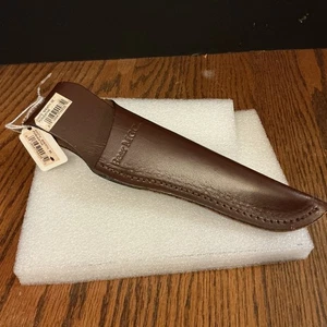 Bear MGC,Leather Fixed Blade 9” Knife Sheath Only,new unused stored cond.w/tags - Picture 1 of 14
