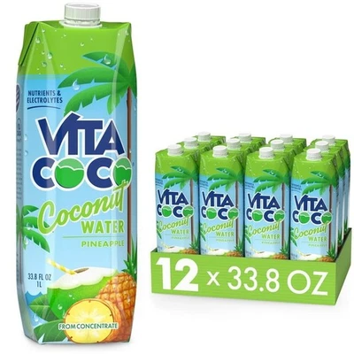Vita Coco Coconut Water Pineapple 1 Lt (Pack of 12) - Image 1 of 4