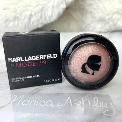 Karl Lagerfeld + ModelCo Baked Blush in Rose Beige , 3.5g (limited edition) NEW - Image 1 of 3