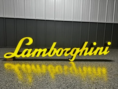 Illuminated Lamborghini Dealership Sign LED 6FT HIGH QUALITY  - Image 1 of 4