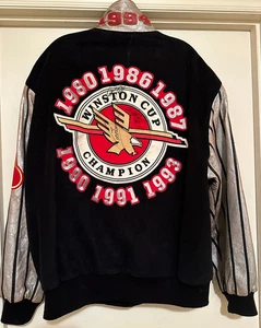 Chaqueta grande Dale Earnhardt +2 FIRMADA 1994 Winston Cup Jeff Hamilton Racing RARA - Imagen 1 de 16