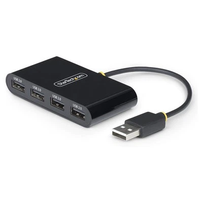 Startech.Com Hub USB 2.0 Black 4 porte ST4200MINI2 USB HUB - Immagine 1 di 4