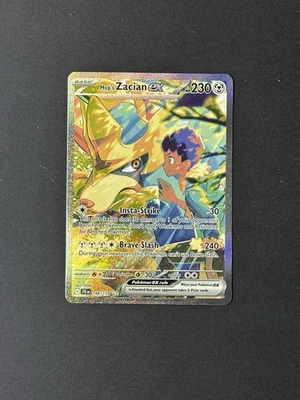 Pokemon Hop's Zacian ex 186/159 Sv09: Journey Together Special Illustration Rare - Image 1 of 4