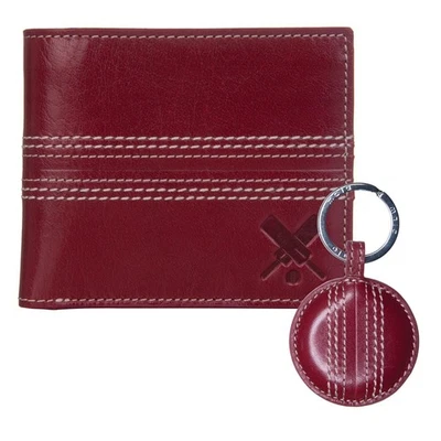 Mala Leather Cricket Gift Set RFID Wallet & Keyring Gift-Boxed by Love EMVY - Image 1 of 4