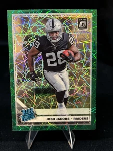 Panini Prizm 2019 - Rookies Josh Jacobs #158 Green Lazer Prizm (RC) - Imagen 1 de 2