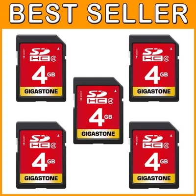 4GB SDHC Class 4 Memory Card 5-Pack with Mini Cases - Image 1 of 4
