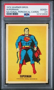 1974 Warner Bros SUPERMAN National Periodical Cards PSA 2.5 Good + - Picture 1 of 2