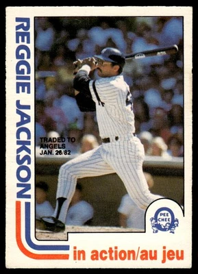 1982 O-Pee-Chee Reggie Jackson California Angels #301 - Image 1 of 2